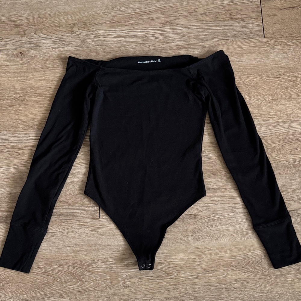 Abercrombie & Fitch Black Off the Shoulder Bodysuit